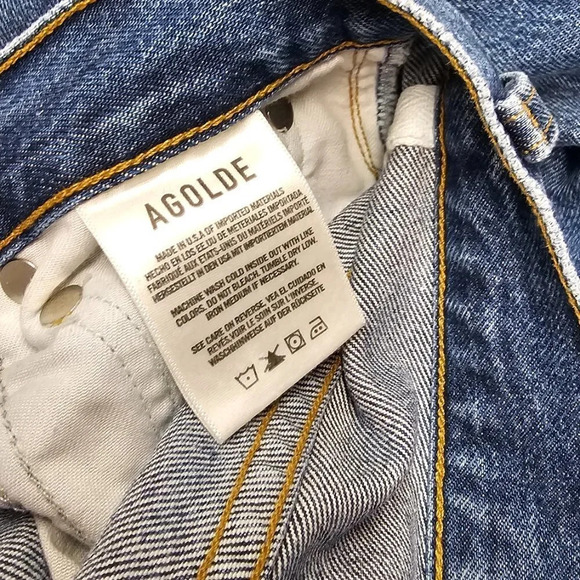 AGOLDE Womens Vintage High Rise Flare Denim Jeans  Size 23 - Picture 3 of 12